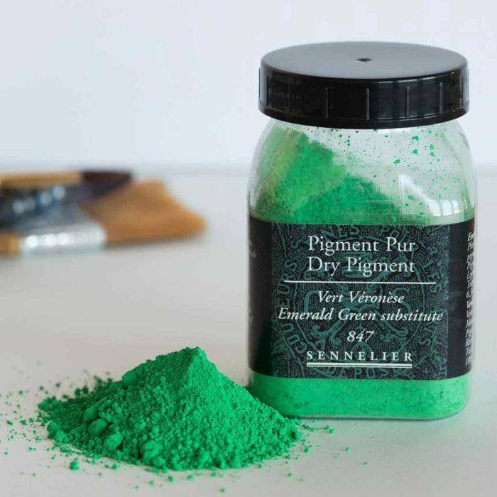 Pigment for painting creation - 180 g pot - Veronese green