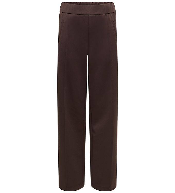 Kids Only Bukser - KogWarm - Coffee Bean/Panel White/Black - Kids Only - 12 år (152) - Bukser - Bomuld