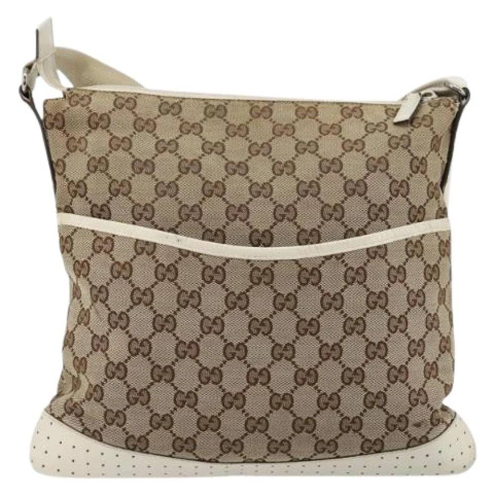 Gucci Vintage Pre-owned Vintage Cross Body Bag - Vintage - Dame - Beige - ONE SIZE - Uld