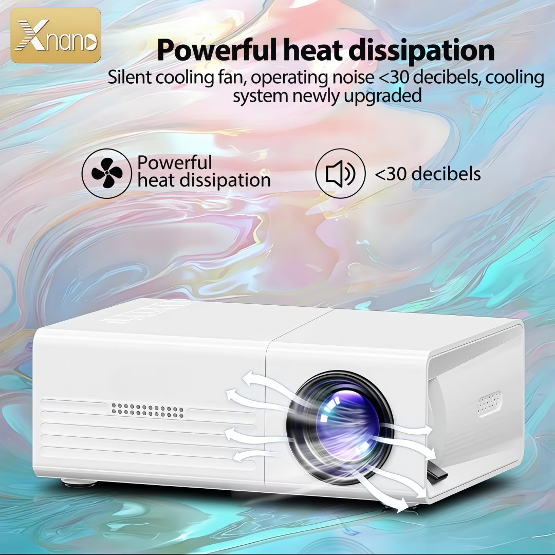 Xnano Q1 Mini Projector 1080P Support Portable LED Video Beamer Phone Screen Mirroring Home Cinema USB HDMI AV for Bedroom