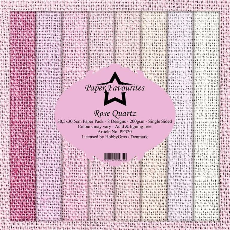 Scrapbookingpapper - 30x30cm - Rose Quartz