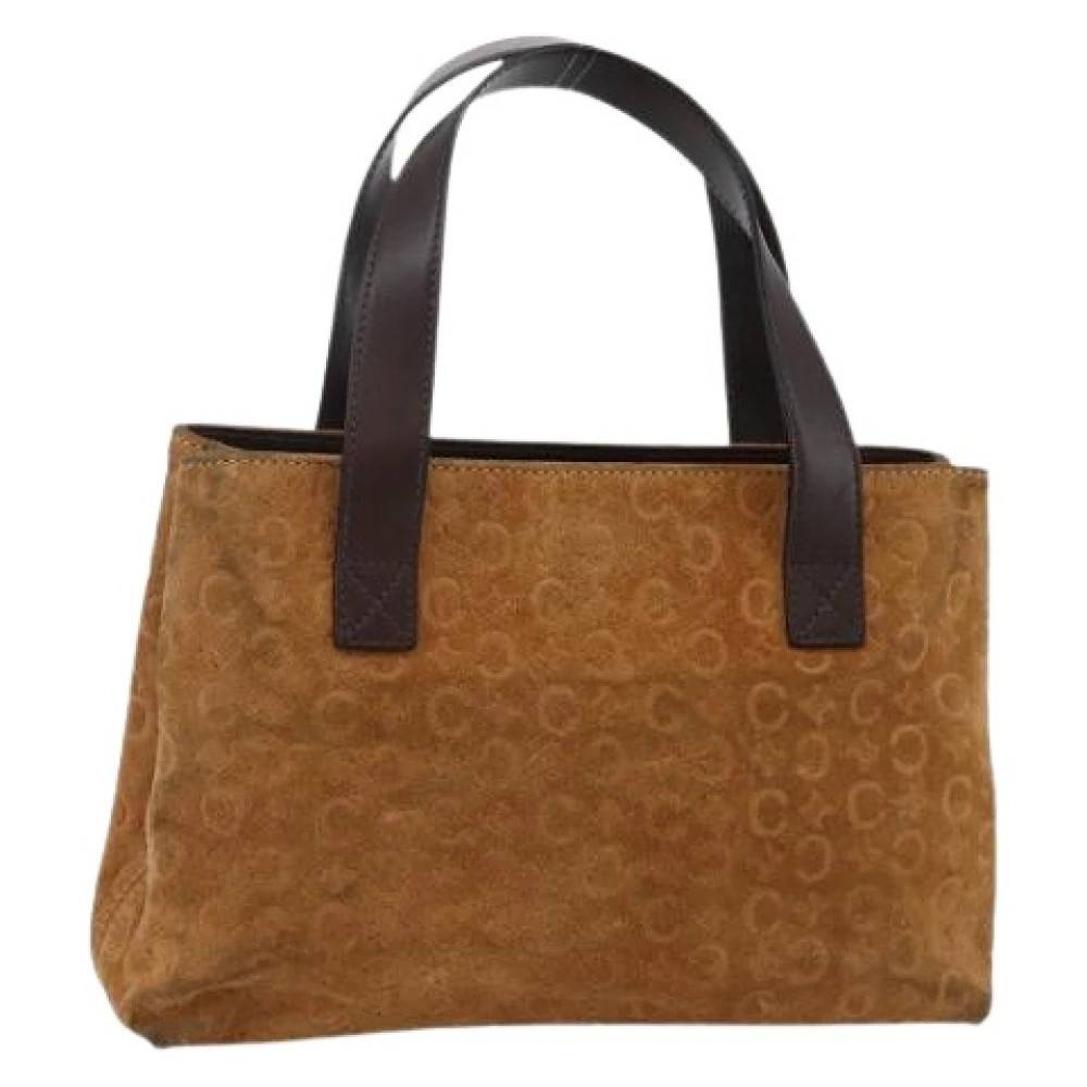 Celine Vintage Pre-owned Canvas Håndtaske - Vintage - Dame - Brun - ONE SIZE - Tyl