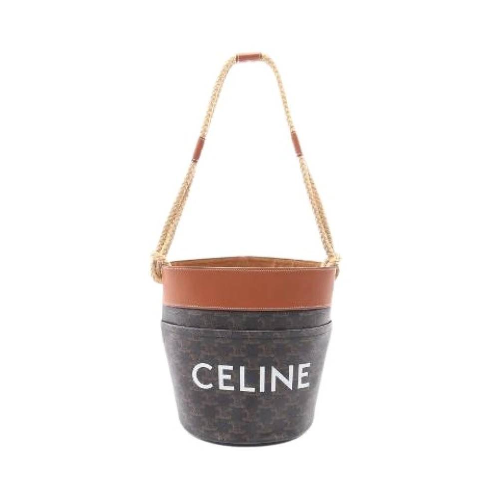 Celine Vintage Pre-owned Plast celine-tasker - Vintage - Dame - Brun - ONE SIZE -