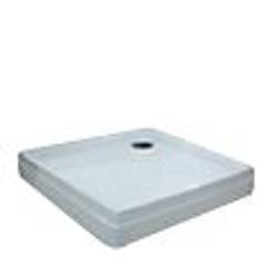 Luxor Bundkar 80x80 cm, hvid, til Luxor brusekabine