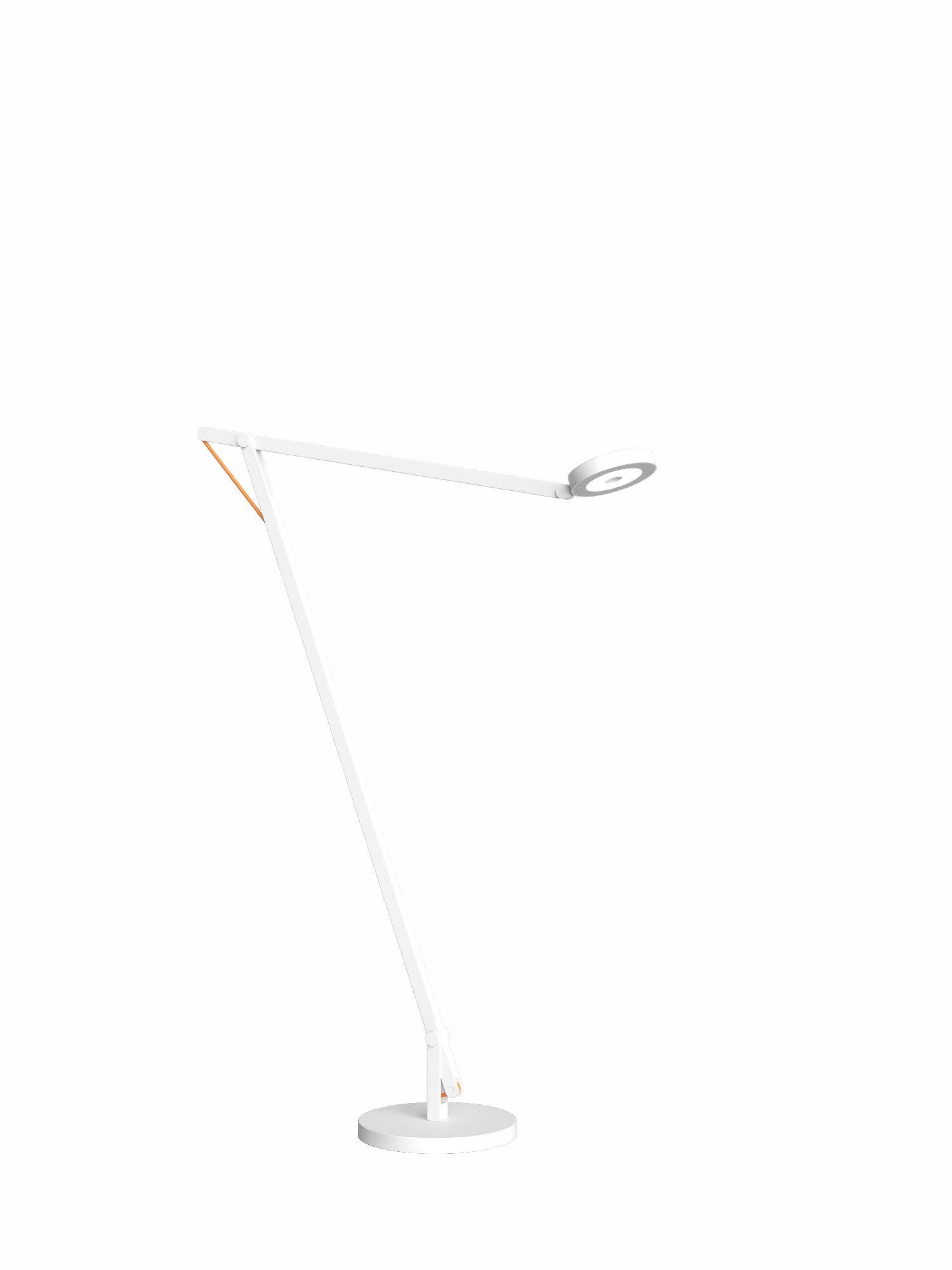 String gulvlampe fra Rotaliana - Satin hvid/orange / Almindelig dæmper