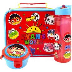 Ryan´s World Childrens/Kids Lunch Box Set (Pack Of 3) - One Size / Red-Blue