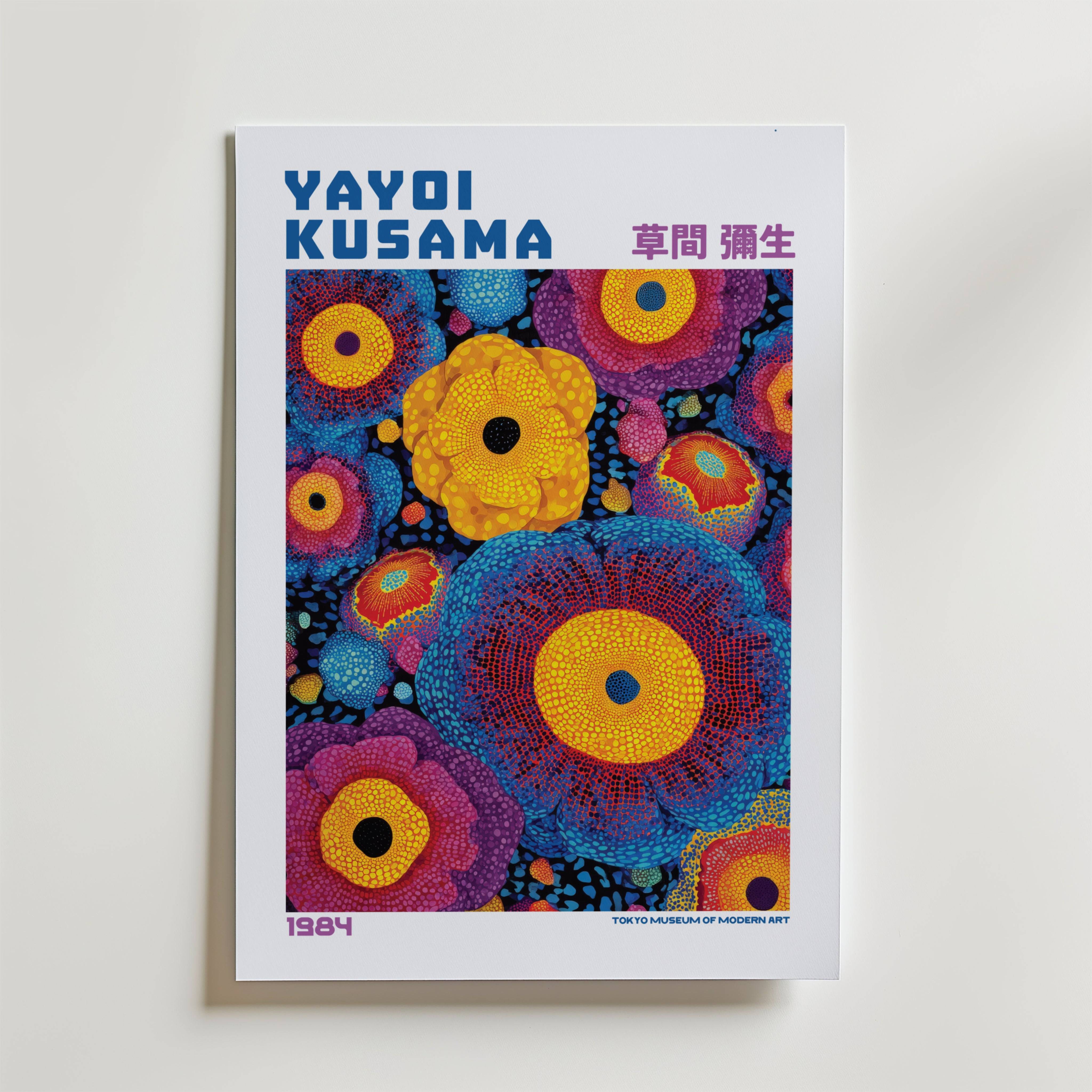 Yayoi Kusama Radiant Garden Orbs 1984 Poster - Fine Art Poster 13x18 cm