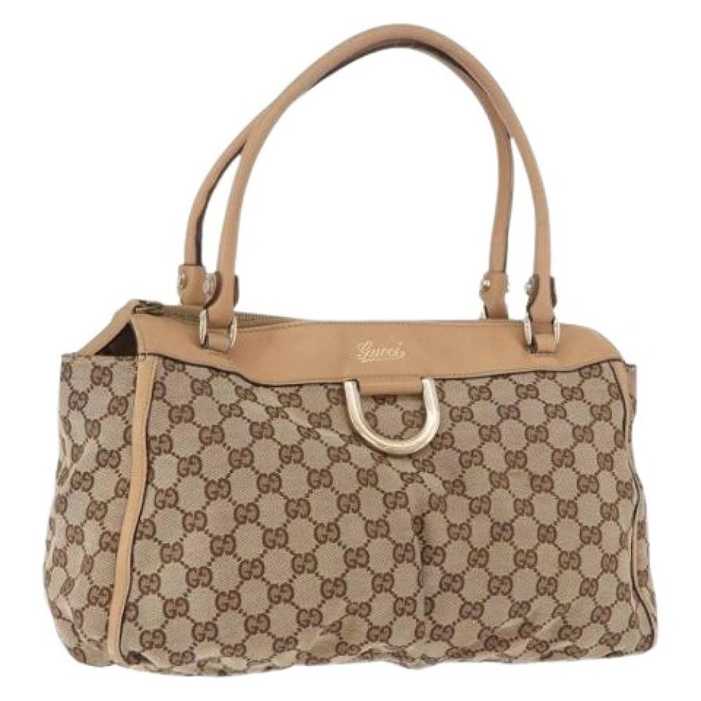 Gucci Vintage Pre-owned Vintage Skuldertaske - Vintage - Dame - Beige - ONE SIZE - Uld