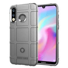 Huawei P30 Lite beskyttende gitter tekstur etui - Grå