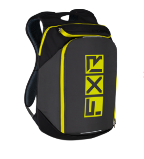 FXR Mission Backpack – BLACK/CHAR/HI VIS