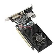 Grafikkort, DDR3 1 GB 64-bitars Spelgrafikkort med HDMI DVI VGA-portar, PCIe 2.0, Stöd för DirectX10.1, Datorgrafikkort för Kontorsvideospel