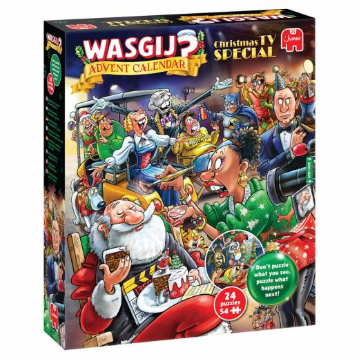 SKADAT Wasgij? Adventskalender - Christmas TV Special! 24 x 54 Bitar