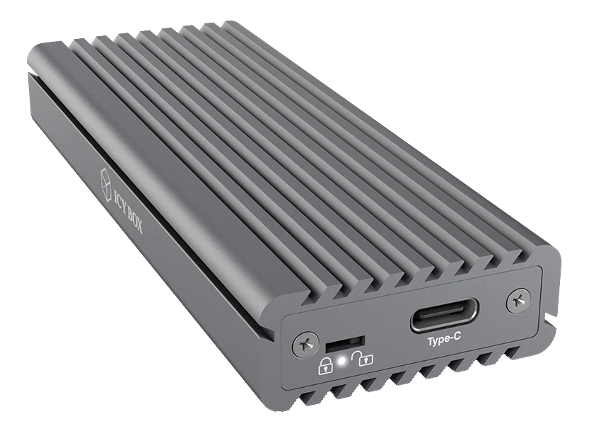 Externt hårddiskkabinett för m.2 NVMe - USB 3.1 (Gen 2) - Silver