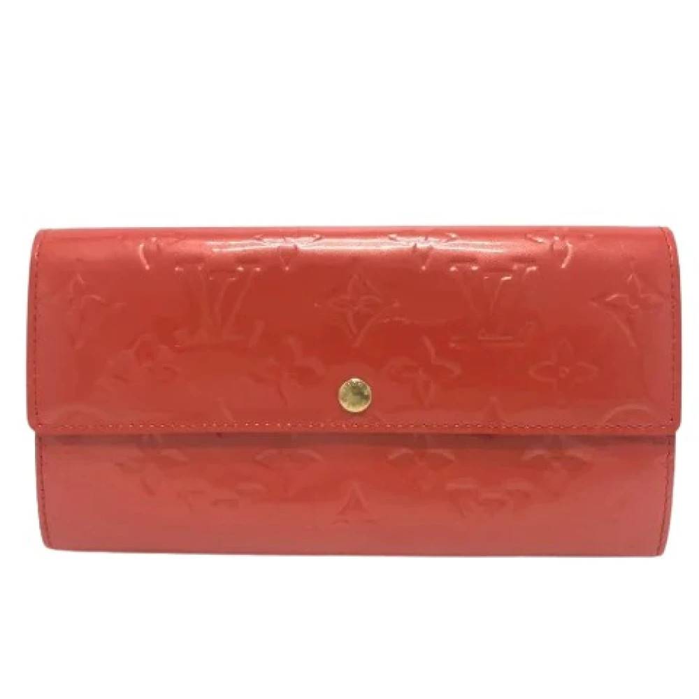 Louis Vuitton Vintage Pre-owned Lang pung (bi-fold) - Vintage - Dame - Rød - ONE SIZE -