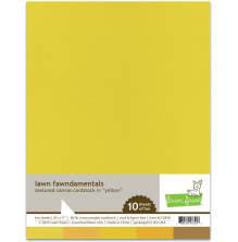 Lawn Fawn Textured Canvas Cardstock - Yellow LF2838