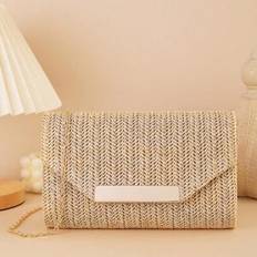 1 Pc Casual, Holiday-Style Apricot-Colored Clutch Bag, . A Must-Have For The, Festivals And Vacation.Tready Bride Bag, Perfect For Party, Wedding, Pro - Apricot