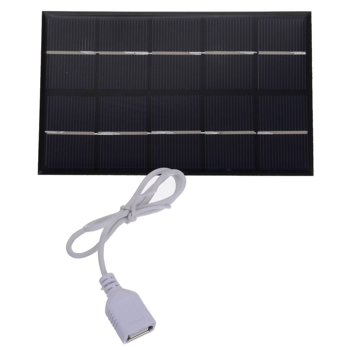 5w 5v bärbar gör-det-själv solpanel solcellsladdare ruta usb-port mobiltelefon utomhusresor solenergipanel majitr