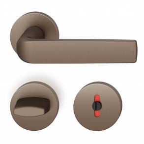 Dørgreb med toiletbesætning - FSB - Medium bronze - BODA - Mies van der Rohe - Model 1267