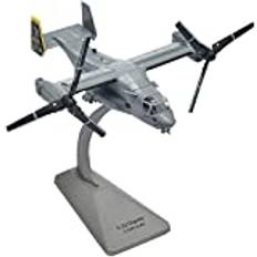 Militärflygplanslegering formgjuten modell, skala 1/144 US Air Force V-22 Osprey Fighter-modell, vuxenleksaker och dekorationer, 4,8 tum X 3,5 tum