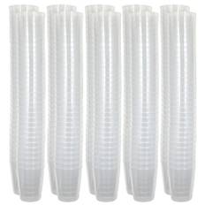 MIJOMA okrossbara snapsglas av plast, robusta skottglas. Jello Shots, desserter, fest, bröllop, födelsedag. Diskmaskin, återanvändbar. 29 ml (transparent, 320 stycken)