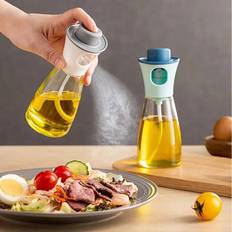 Oil Bottle Kitchen Oil Spray Bottle Cooking Barbecue Spray Bottles for BBQ Tools Oil Dispenser Barbecue Glass Seasoning Bottle rosa