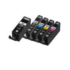 Rabattpaket! Canon PGI-525 / CLI-526 - 5 färg PBK-BK-C-M-Y - Kompatibel - PGI-525 - 59 ml