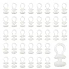 RXKFIGX 100 stycken vita plastgardinkrokar glidkrokar skena rullhjul veckade glidskenor för gardinskena för gardinkrokar duschdraperi dörrgardiner
