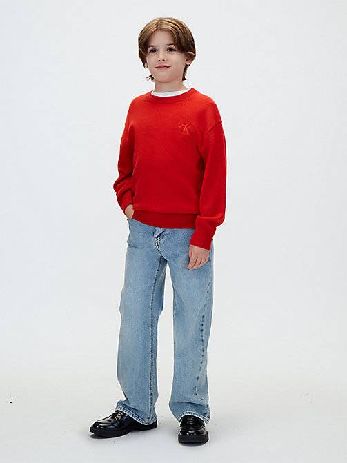 Calvin Klein  Kids Relaxed Wool Jumper