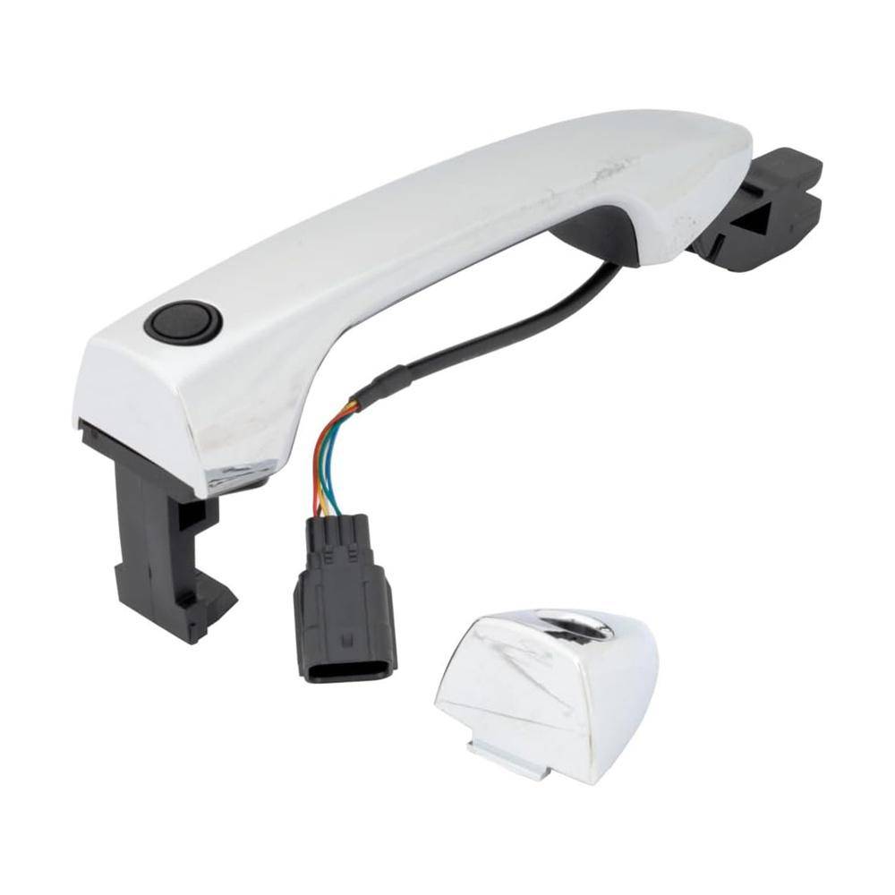 Front Left Exterior Door Handle For 13-17 Honda Accord w/ Smart Key Lock Button
