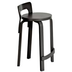 Artek K65 Barstol lak - Barstole Birk Sort - 28100655