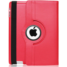 iPad Air 1/2, iPad 9.7 2017/2018 - Roterende Cover - Rød