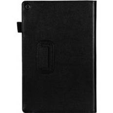 Stativ magnetiskt foliofodral för sony xperia tablet z z1 10.1 tums tablet pu läderfodral - Svart