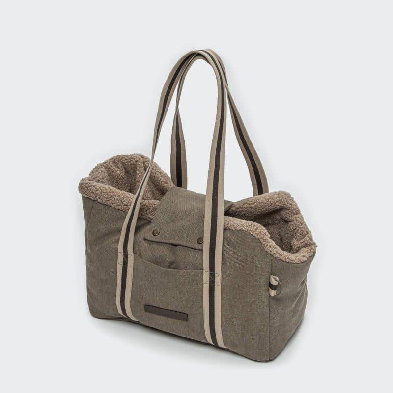 Lucca Hundetaske Kanvas Sand - Cloud7 - Medium.