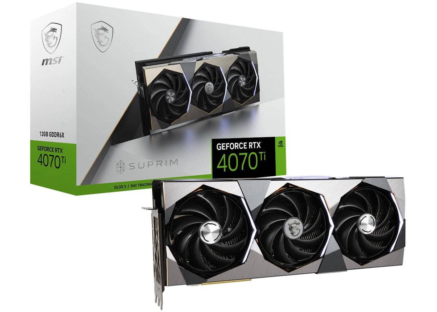 NVIDIA MSI Suprim GeForce RTX 4070 Ti SUPRIM 12G Graphics Card - One Size (One Size)