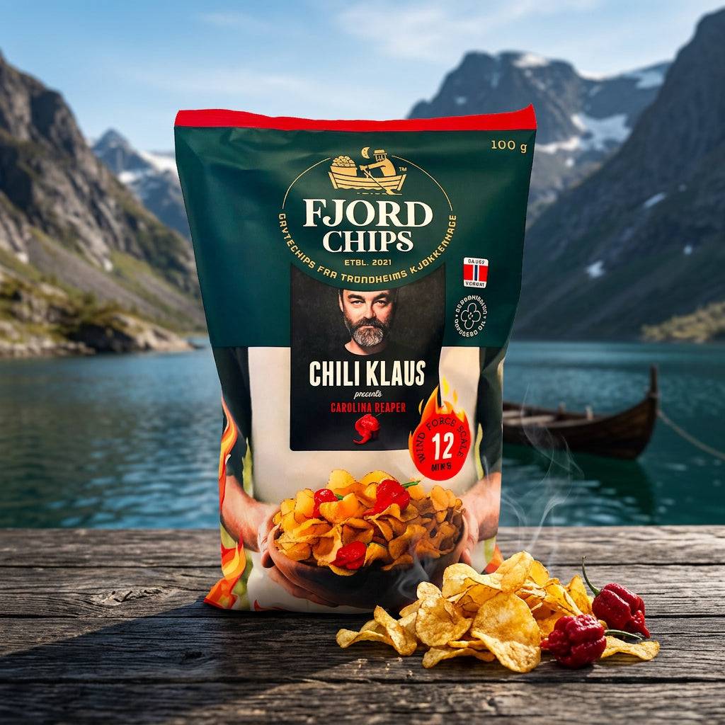 Chili Klaus chips - Carolina Reaper Chips 100 g