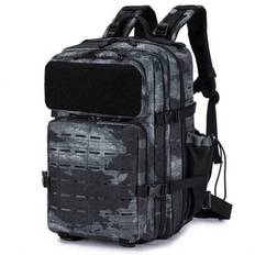55x40x15cm Tactical Military Backpack 40L Waterproof Rucksack Outdoor Camping Hiking Assault Pack Bag Backpack With Laptop Compartment Airline Approve - Black