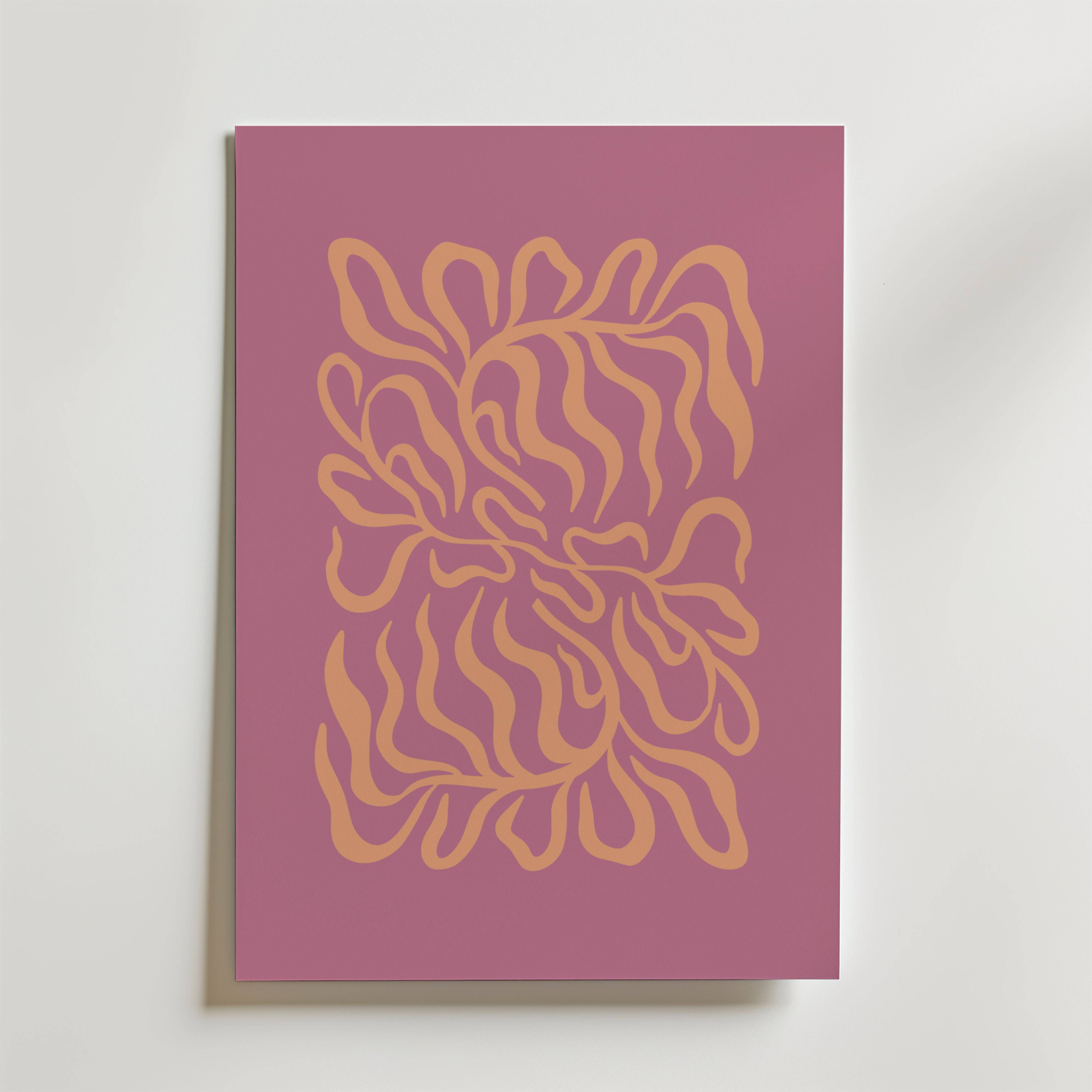 Soft Tangle Poster - Premium Canvas 21x30 cm