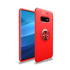 Samsung Galaxy S10e magnetisk metalplade kickstand etui - Rød