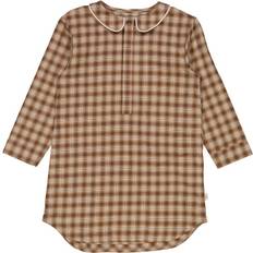 Wheat nattkjole Vilje - Hazel check