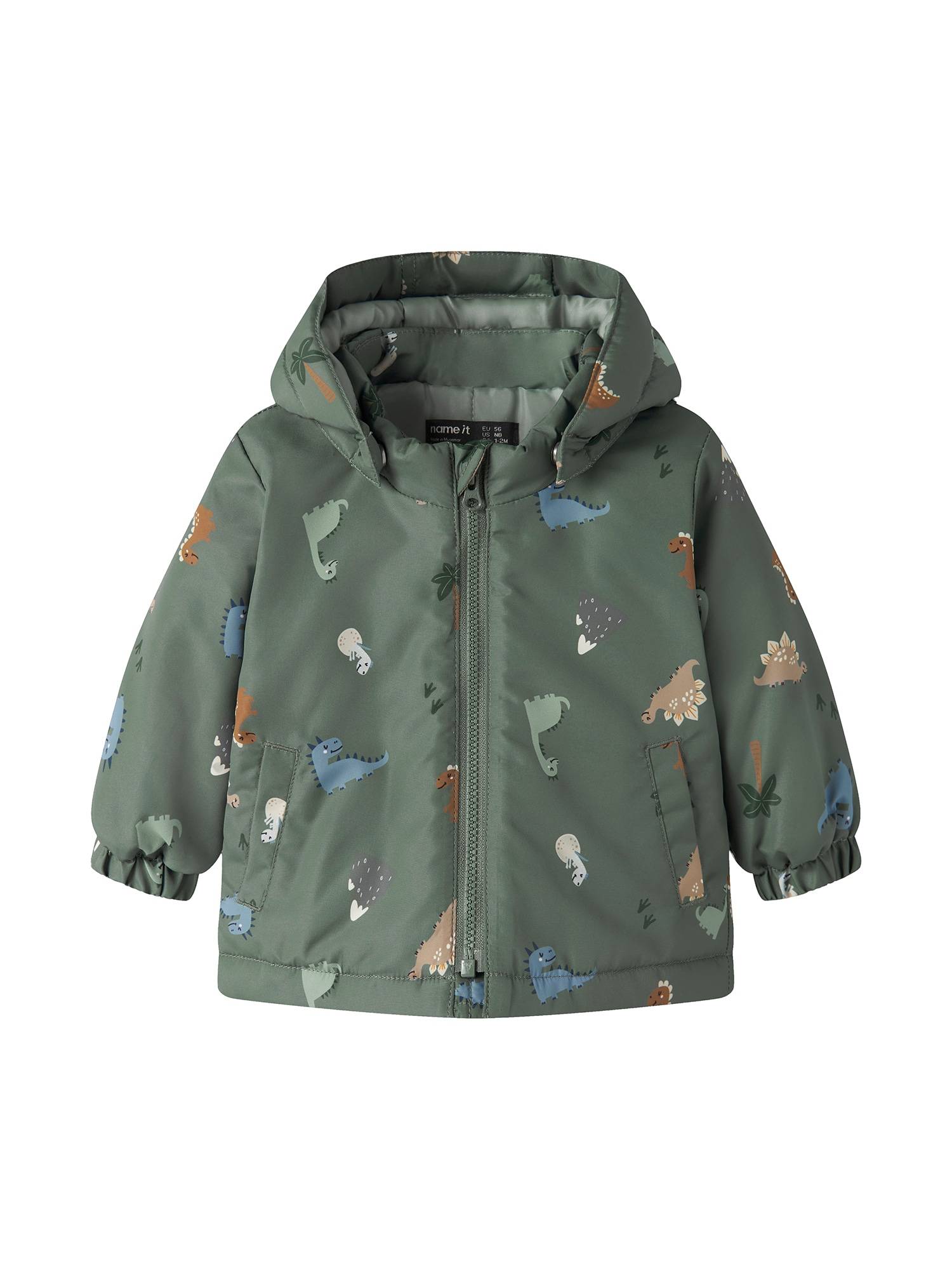 NAME IT Övergångsjacka 'NBMMAX' safir / brokad / mint / vass