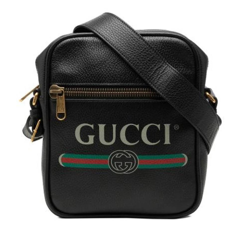 Gucci Vintage Pre-owned Vintage Skuldertaske Crossbody - Vintage - Dame - Sort - ONE SIZE - Uld