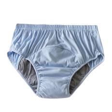 Läcktäta trosor for inkontinensblöjor, läckagesäkra underkläder for damer Inkontinens Återanvändbara tvättbara trosor, tungt absorberande tygblöjor for vuxna(Light blue,XX-Large)