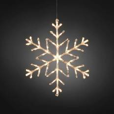 Dekorationsbelysning Gnosjö Konstsmide Snöflinga 60 st LED Varmvit/Transparent