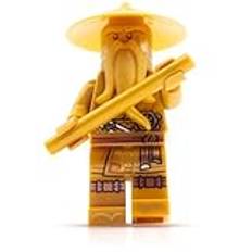 Lego Ninjago figurset: Gyllene mästare Wu (Golden Wu Sensei), Ninjago-figur från Lego 71741, Lego Ninjago Sensei Wu