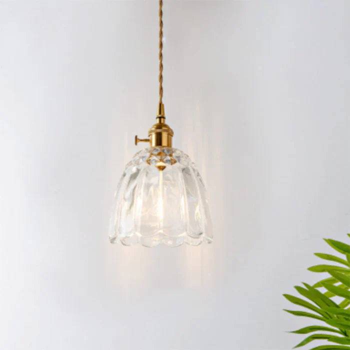 OpulentGlow Pendel – Elegant Glas Taklampa - Transparent / I