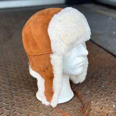 cognac Ushanka pelshue i rulam - Freja skind