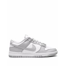 Nike - Nike Dunk Grey Fog låga sneakers - unisex - läder/gummi - 14 - Vit