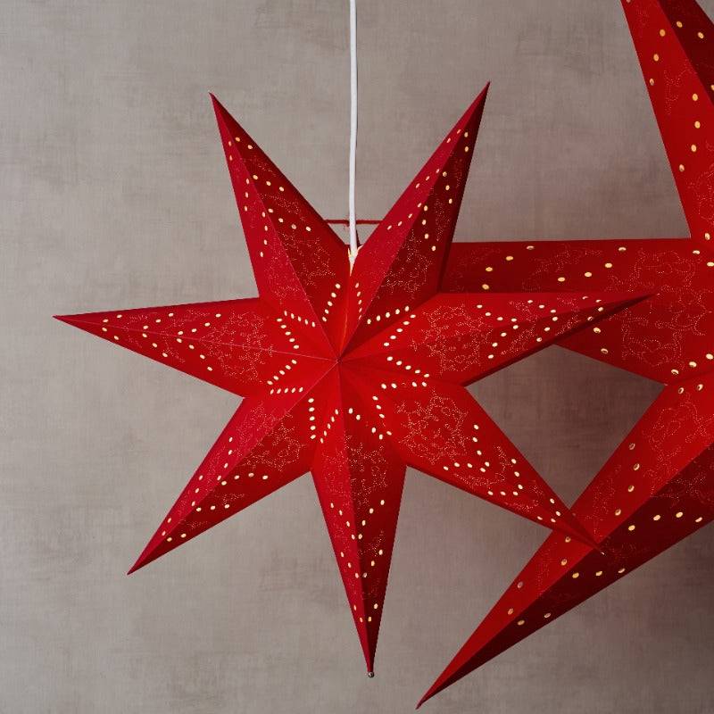 Star Trading Sensy rød Papirstjerne 60 cm