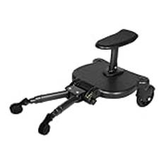 DAOHHFO Universal Buggy Board, 2-i-1-barnvagn, pedal, kiddyboard upp till 25 kg med avtagbar sits, rullbräda, ståbräda barnvagn, universell för 3–7 år gamla barn