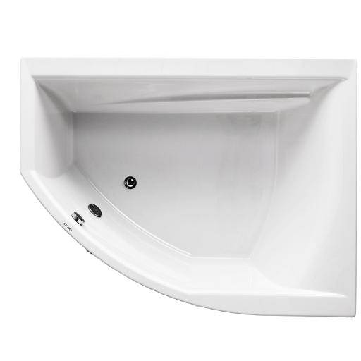 Royal Thilde C1 spabad, 170x130 cm, højre, hvid